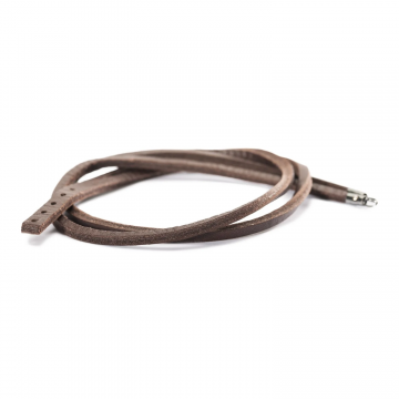 Bracelet en cuir - Marron -...