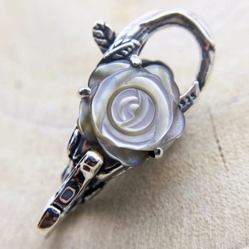 Carved Rose Mother Of Pearl...