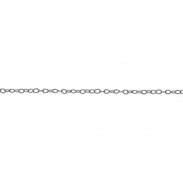 Twisted Link silver 76 cm