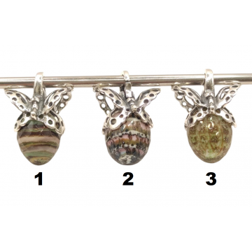 Set 1 Butterfly Pendant -...