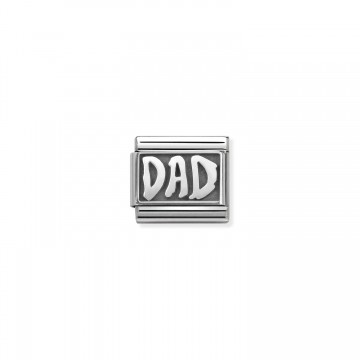 Dad - Oxidized Silver