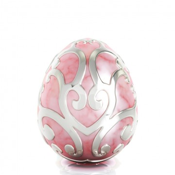 Easter Egg - with Enamel Pink