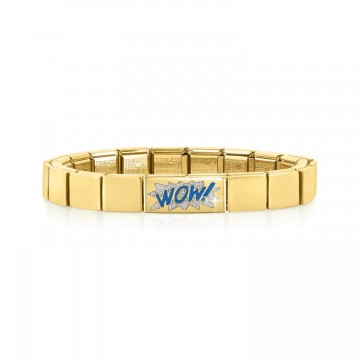 Yellow Bracelet with "WOW"...