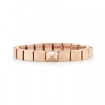 Pink Bracelet with Pyramid