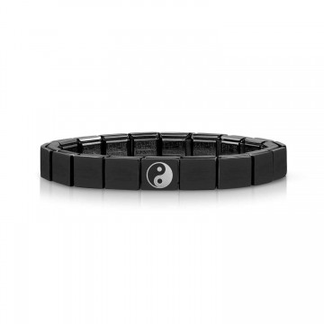 Black Bracelet with Yin Yang