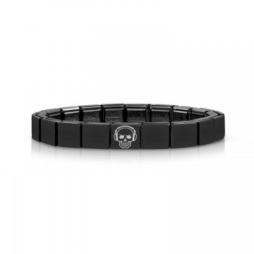 Black Skull Bracelet with...