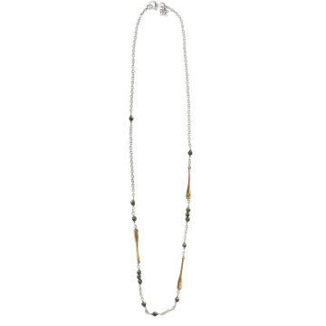 Lume Chain - Pyrite - 71cm